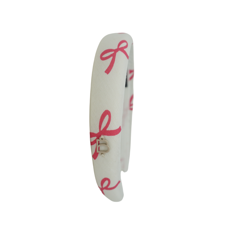 headband printed bows classic padded bow
