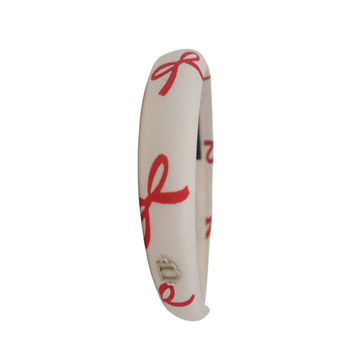 headband printed bows classic padded bow