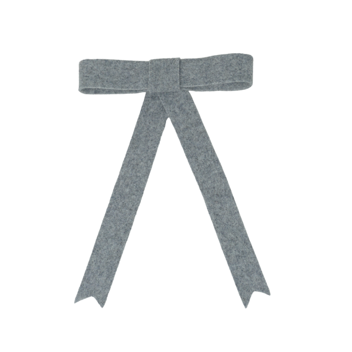 clip bow brushed wool