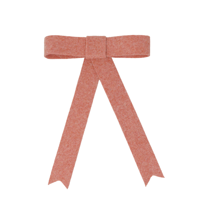 clip bow brushed wool