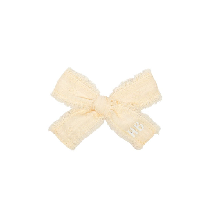 clip thin eyelet bow