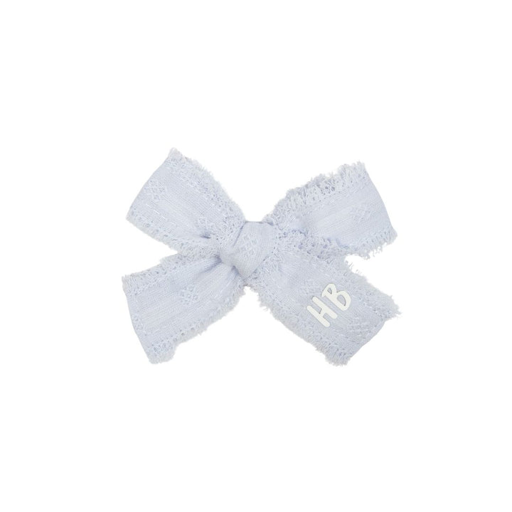 clip thin eyelet bow