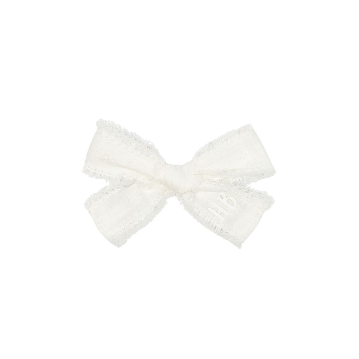 clip thin eyelet bow