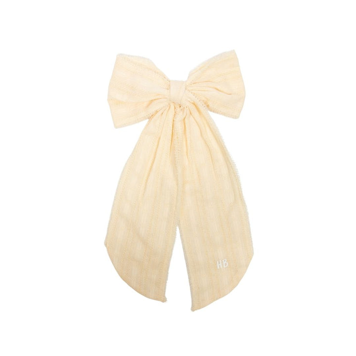 clip thin eyelet bow