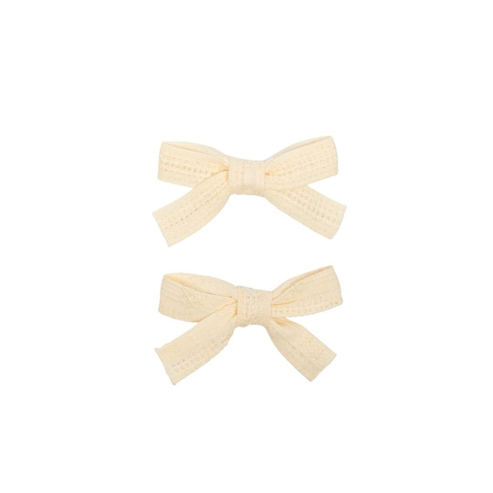 clip thin eyelet bow set