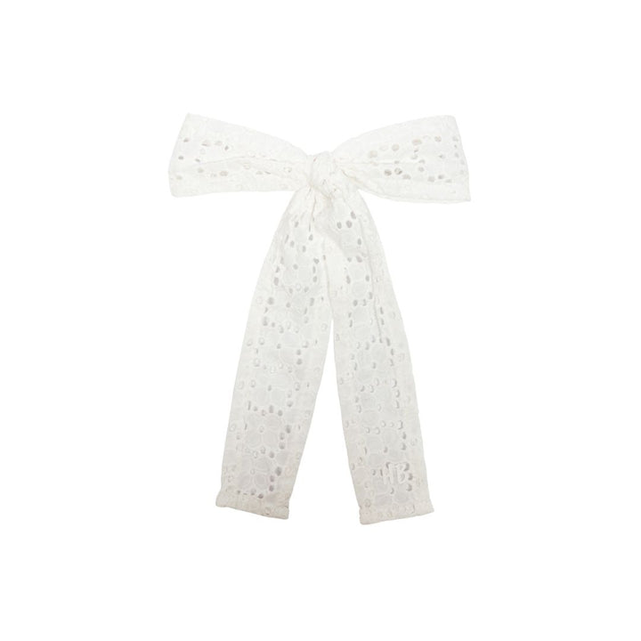 clip heavy eyelet bow