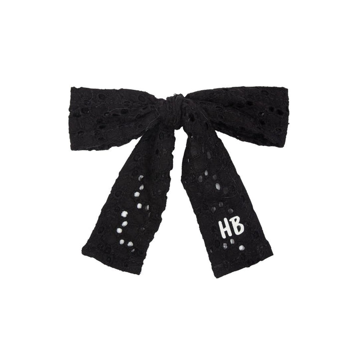 clip heavy eyelet bow