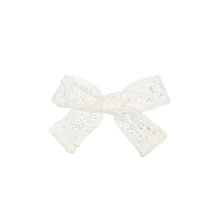 clip heavy eyelet bow