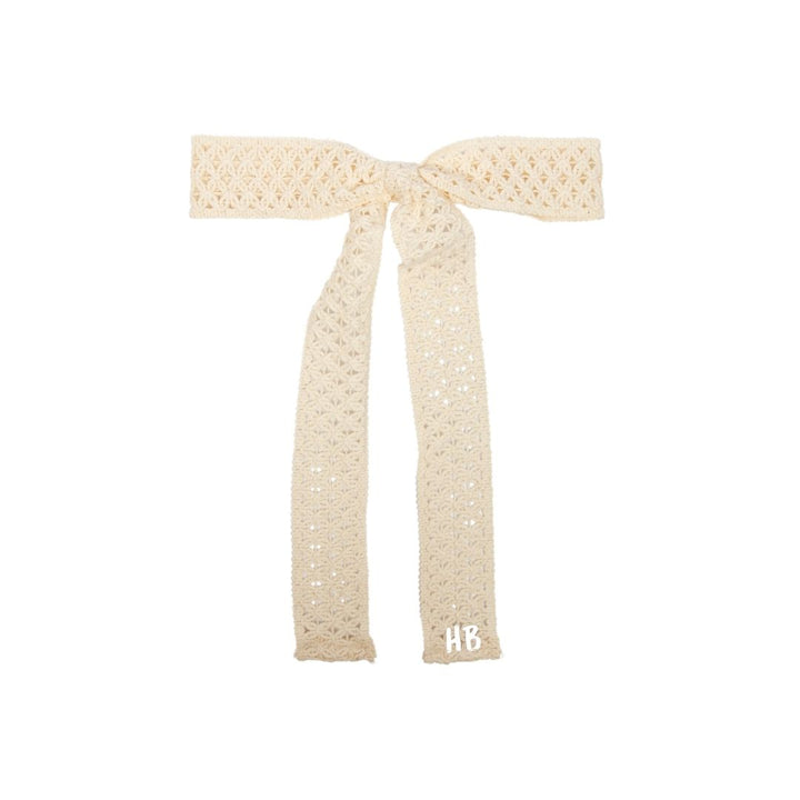 clip crochet ribbon bow