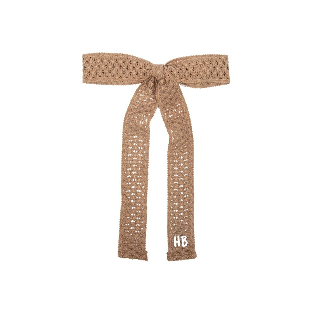 clip crochet ribbon bow