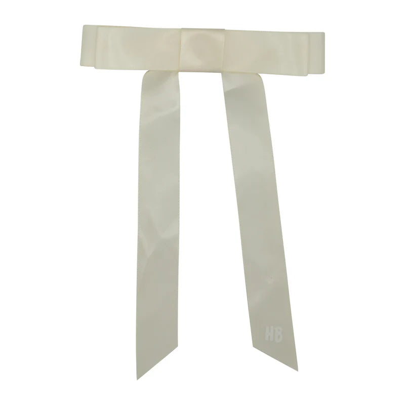clip satin ribbon double bow