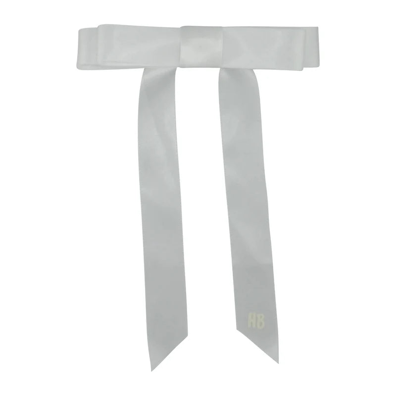 clip satin ribbon double bow