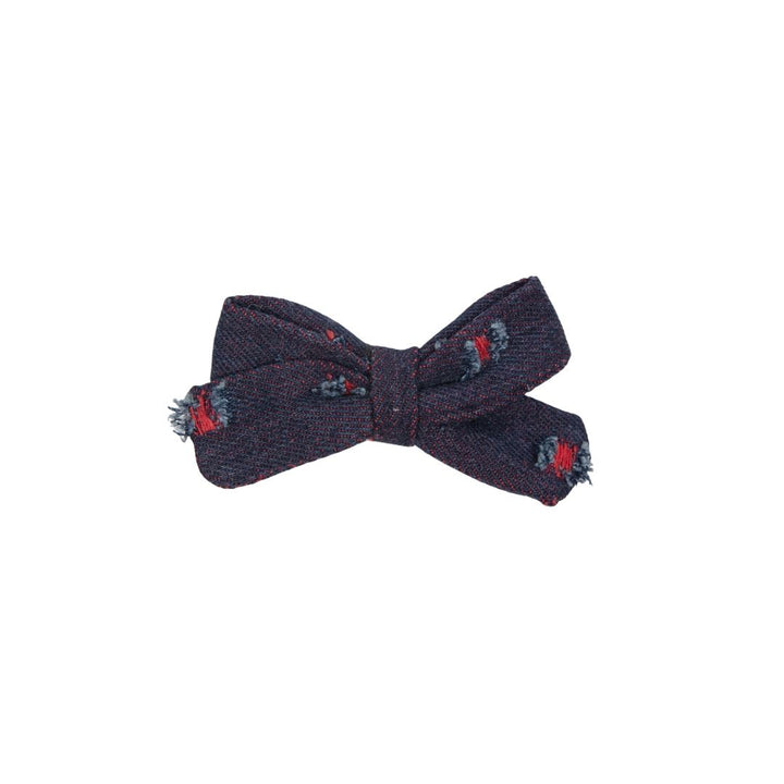 clip snap fray denim set