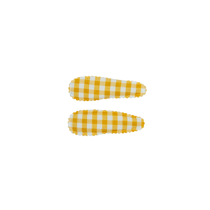 clip snap pin stripe gingham with edge covered set