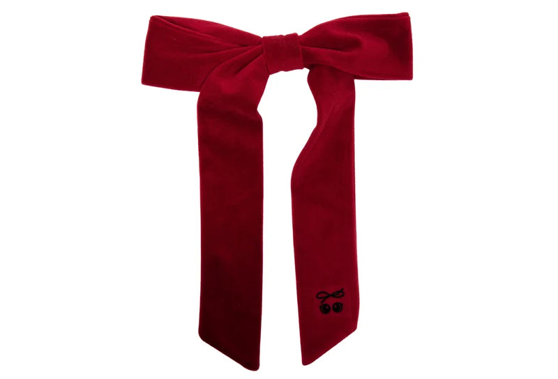 clip signature velvet long bow
