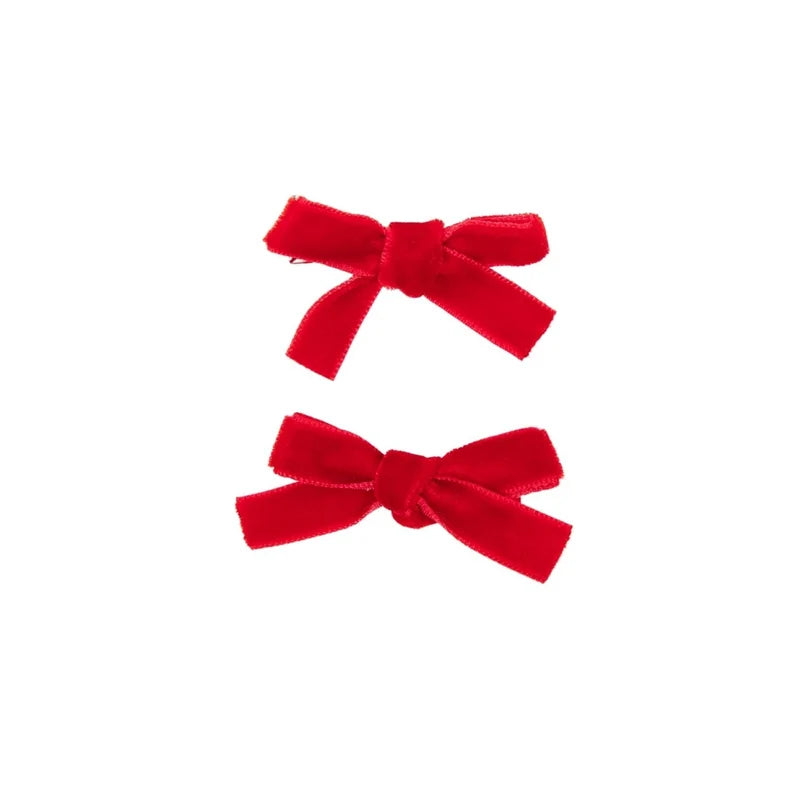 clip signature velvet mini bow set