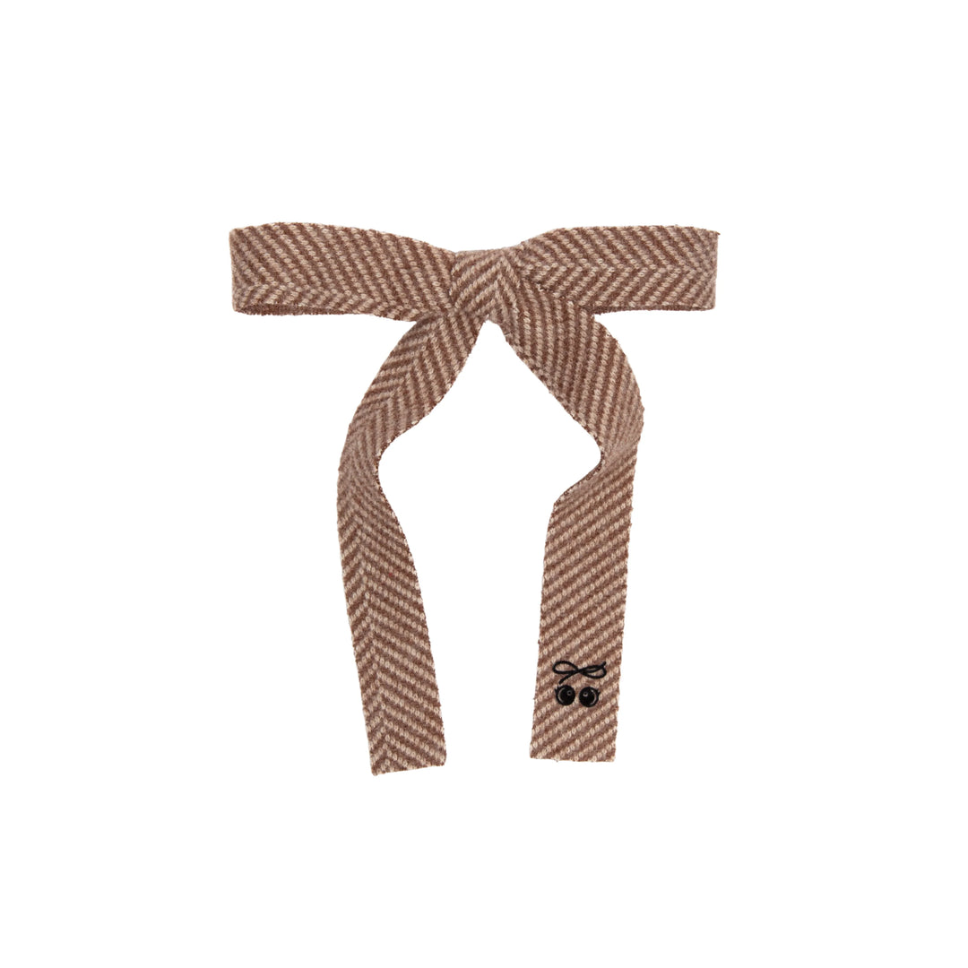 clip herringbone medium bow