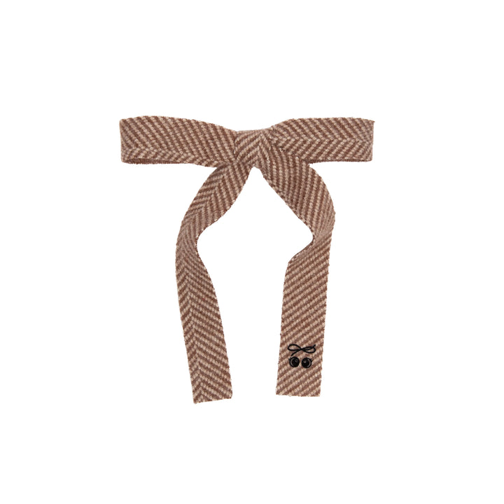 clip herringbone medium bow