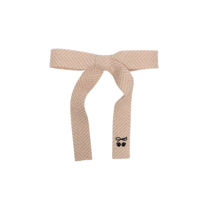 clip herringbone medium bow