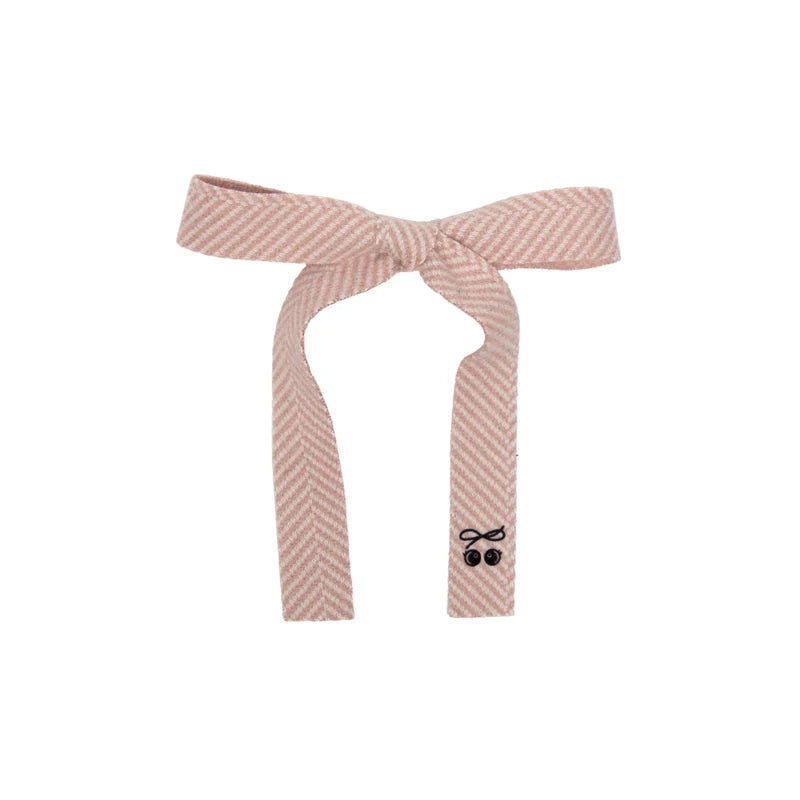 clip herringbone medium bow
