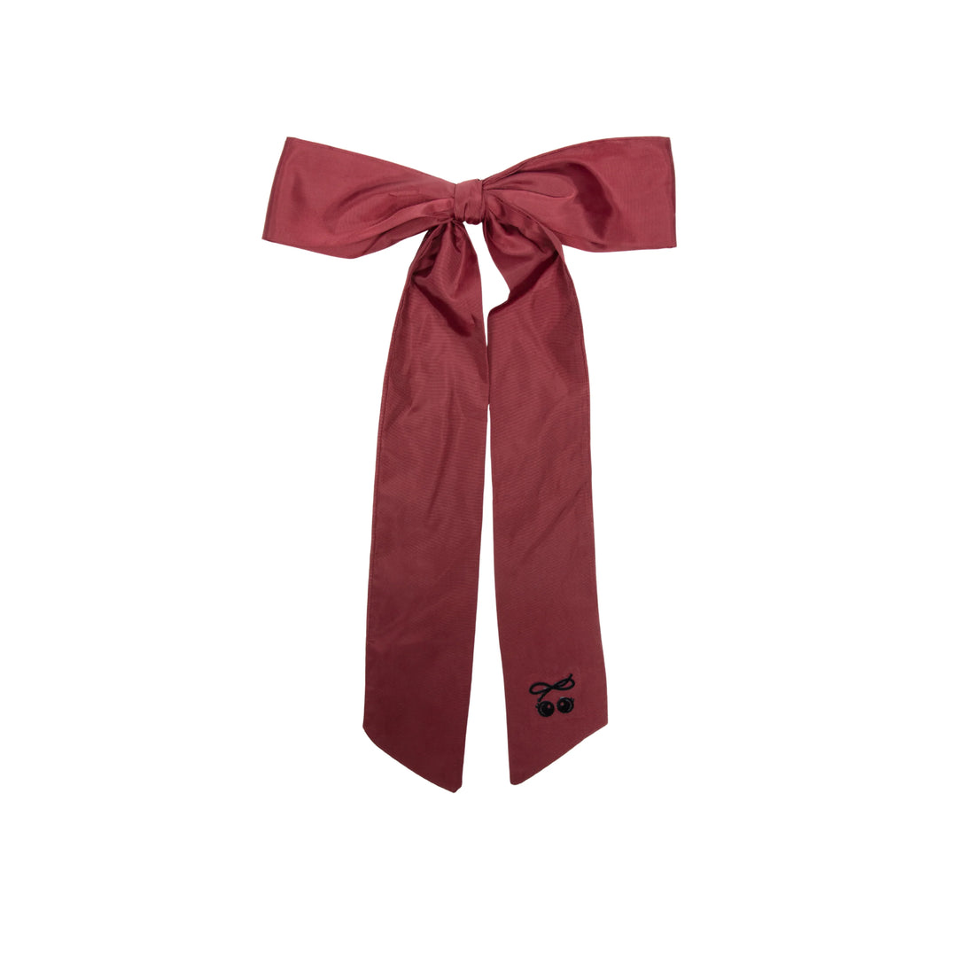 clip taffeta long bow