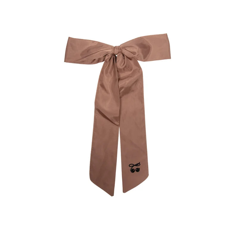 clip taffeta long bow