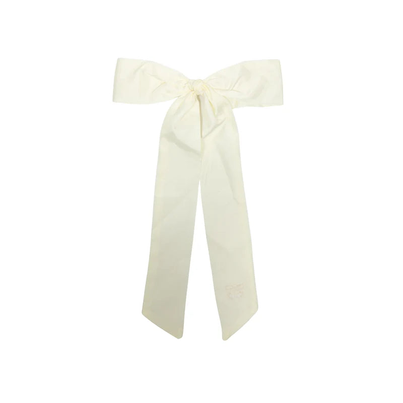 clip taffeta long bow