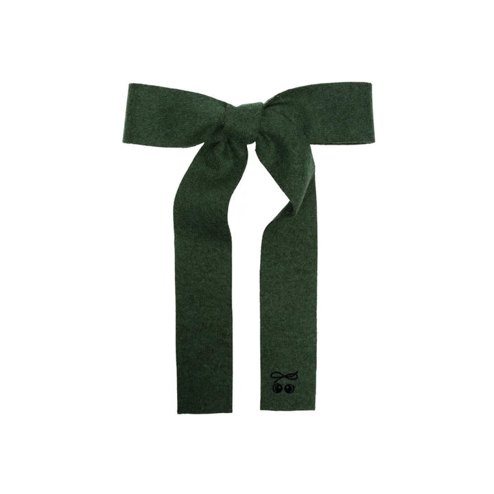clip brushed wool long bow