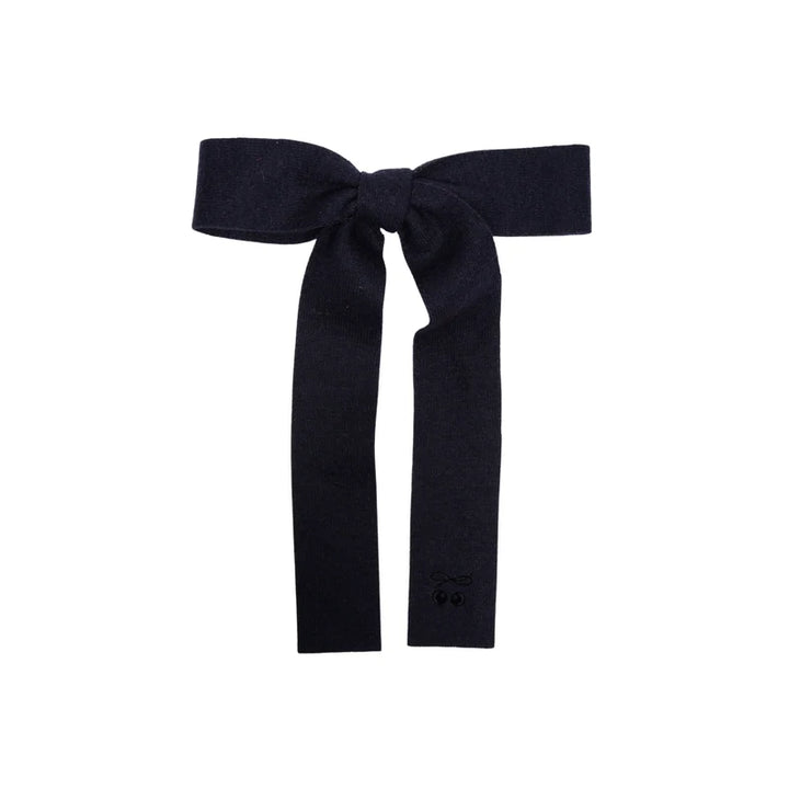 clip brushed wool long bow