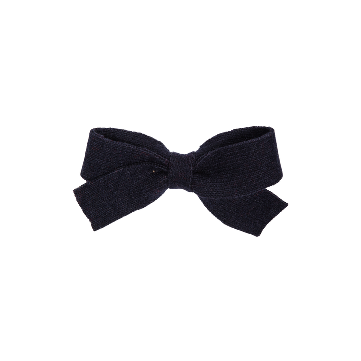 clip brushed wool small bow