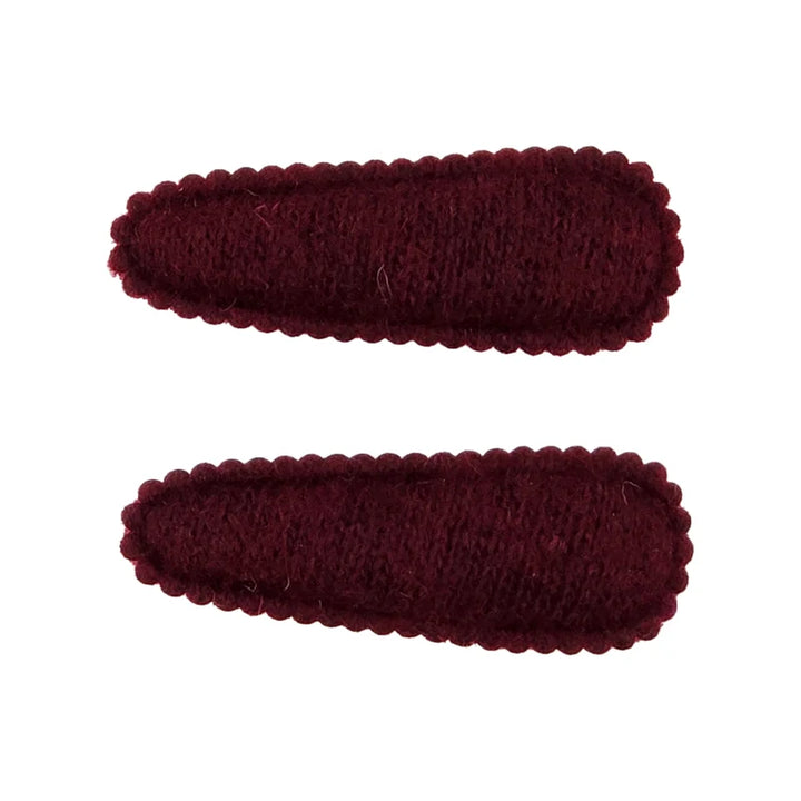 clip brushed wool covered snap set