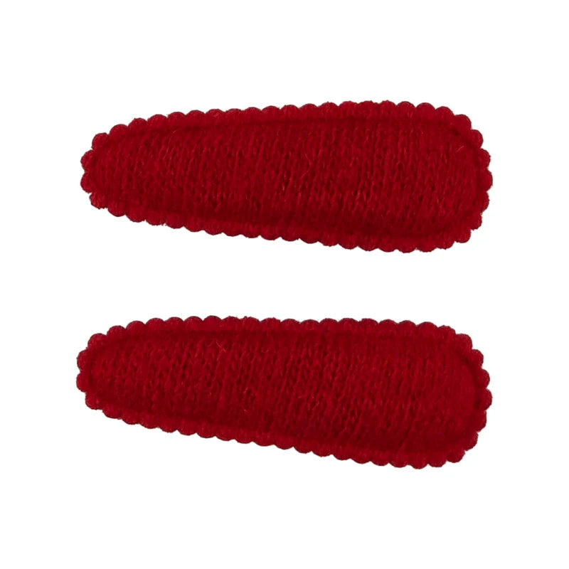clip brushed wool covered snap set