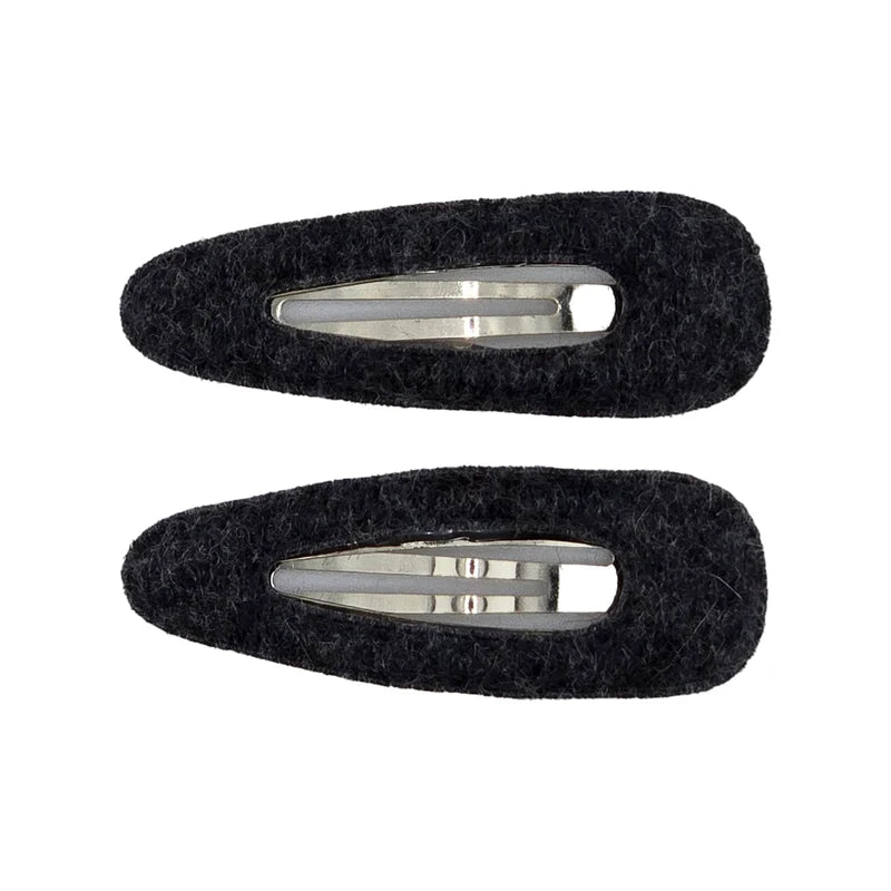 clip brushed wool small snap set