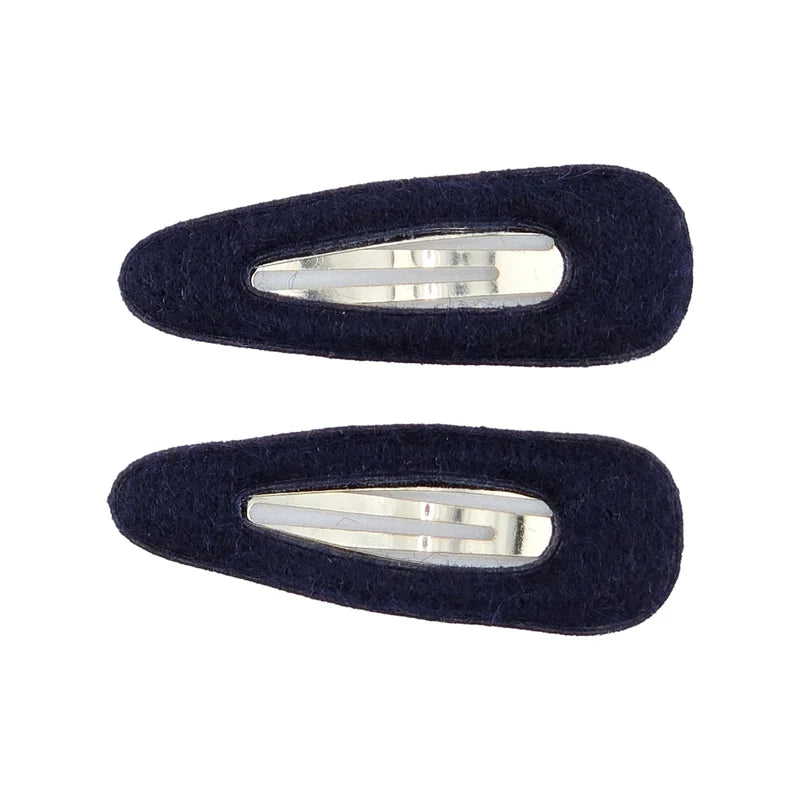 clip brushed wool small snap set