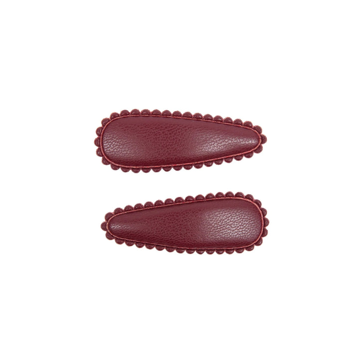 clip classic leather small covered snap set