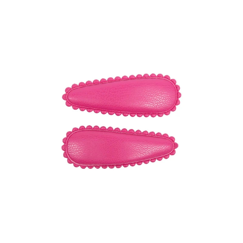 clip classic leather small covered snap set
