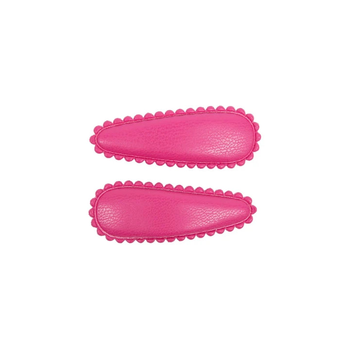 clip classic leather small covered snap set