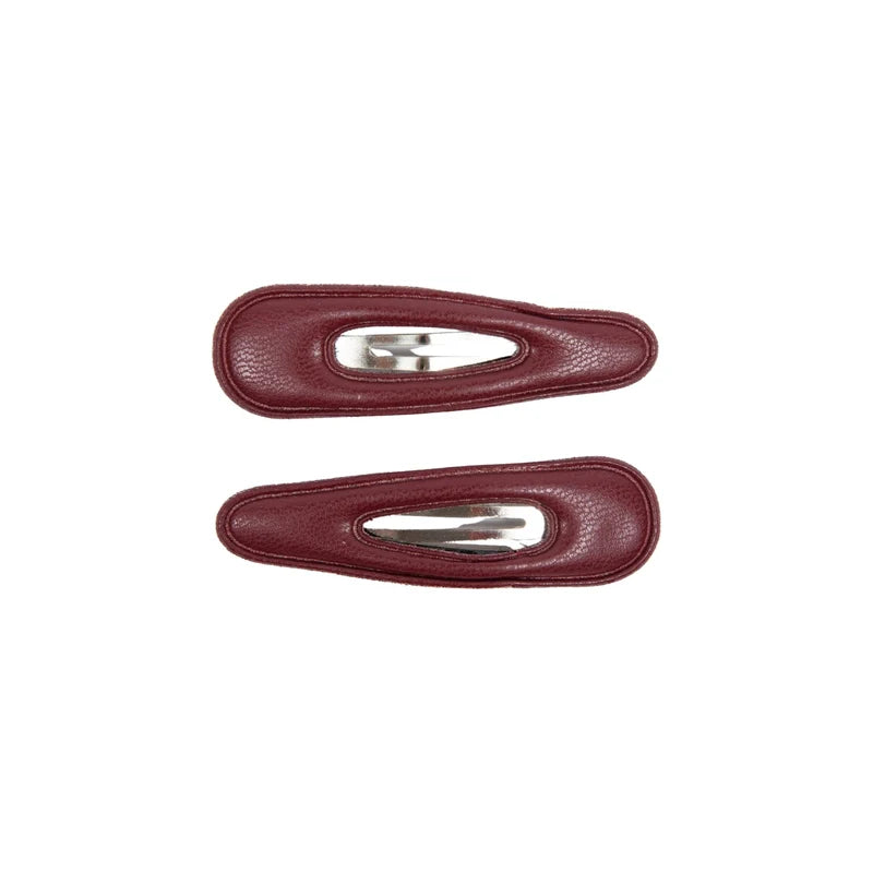 clip classic leather small snap set