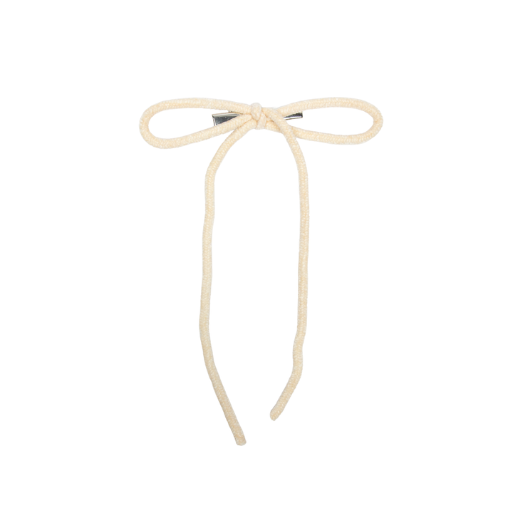 clip velvet cord medium bow