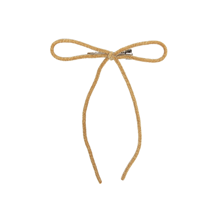 clip velvet cord medium bow