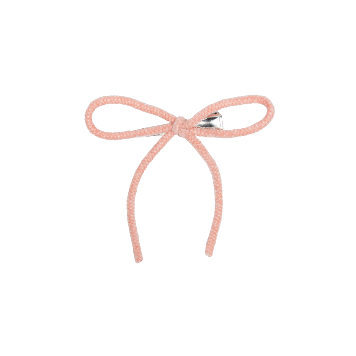 clip velvet cord small bow