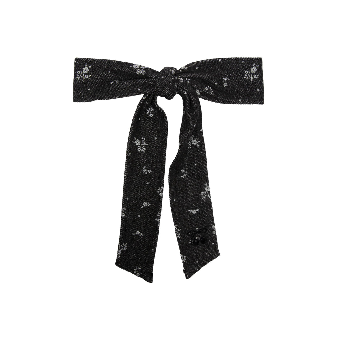 clip midnight denim long medium bow floral