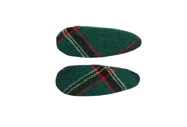 clip winter check small covered snap set