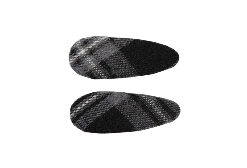 clip winter check small covered snap set