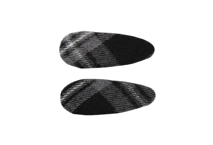clip winter check small covered snap set