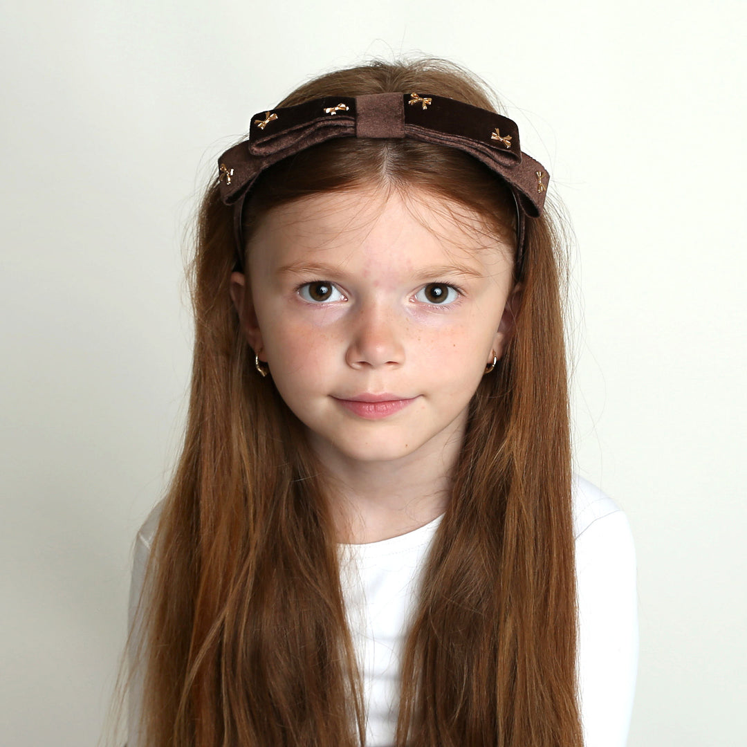 headband scattered bow