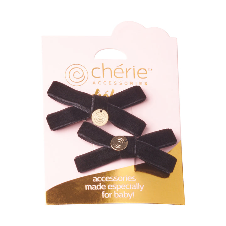 clip velvet x bow set