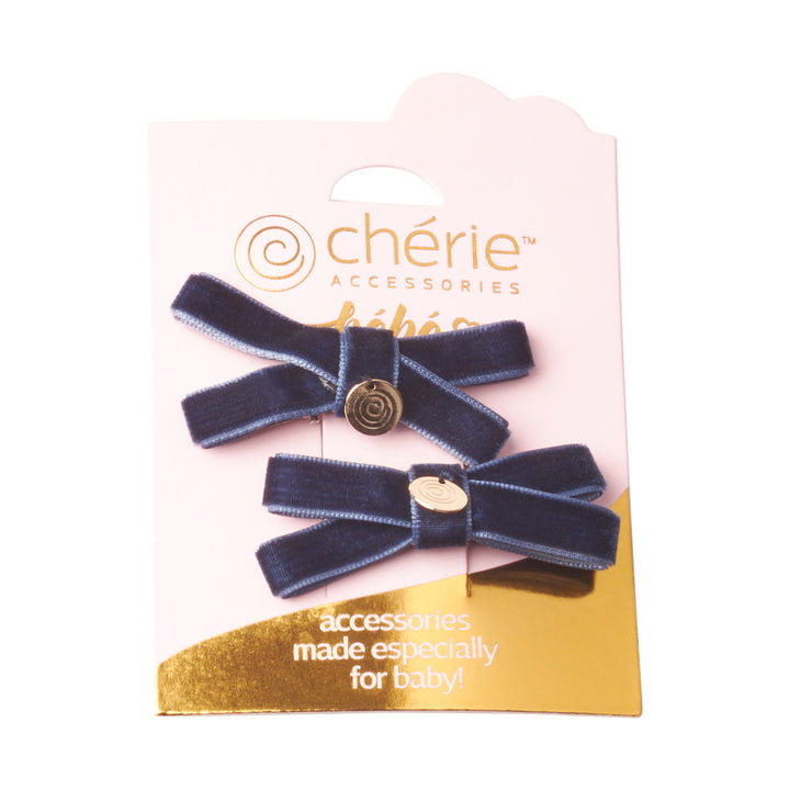clip velvet x bow set