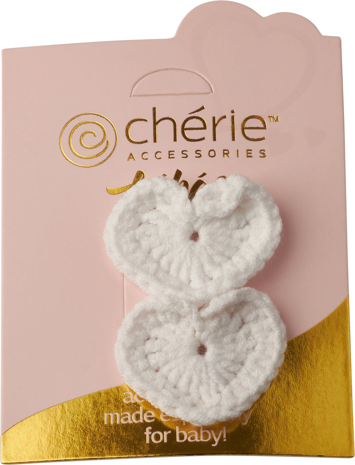 clip crochet heart set