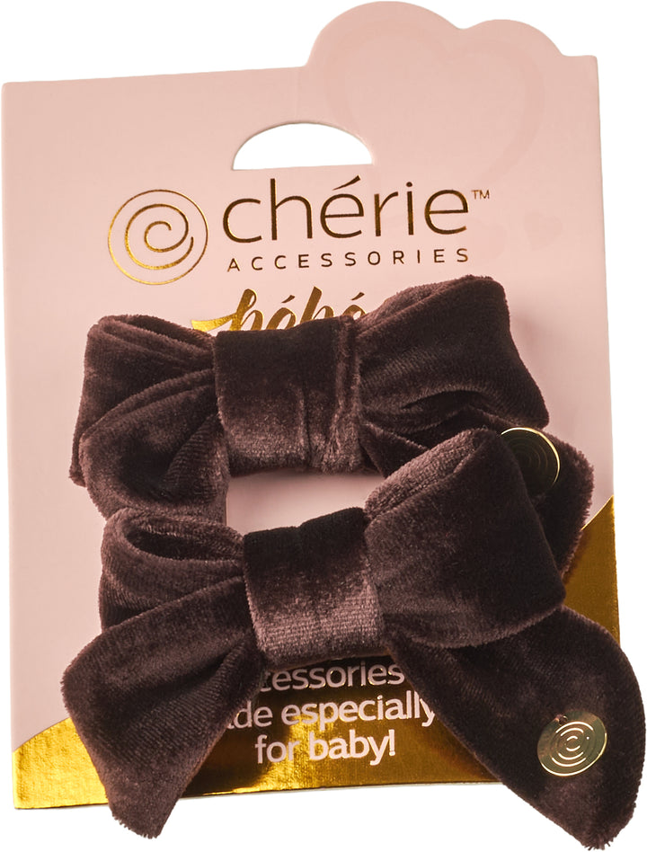 clip velvet tie pack of 2 set